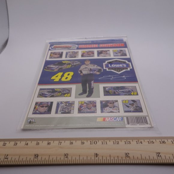 Jimmie Johnson 48 Lowes Spiral Notepad & Collectible Stamp Stickers - Picture 3 of 14